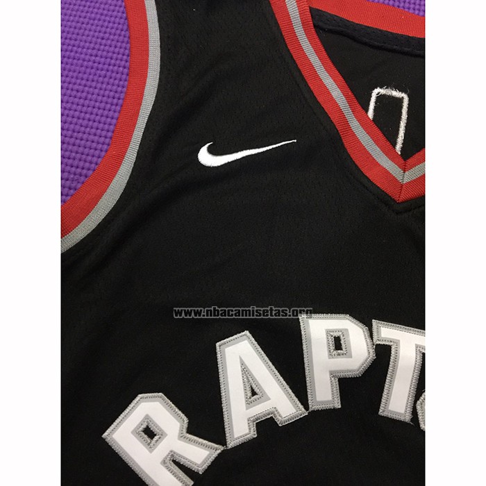 Camiseta Toronto Raptors Kawhi Leonard NO 2 Statement 2018 Negro